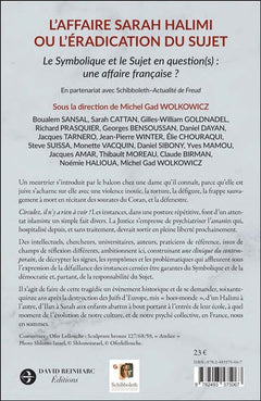 L’Affaire Sarah Halimi ou l’éradication du Sujet