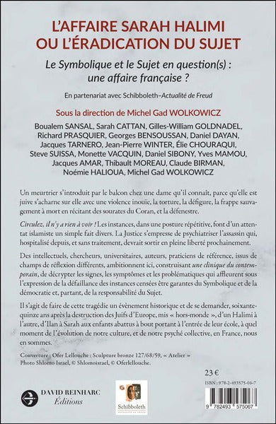 L’Affaire Sarah Halimi ou l’éradication du Sujet