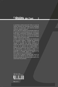 Conservation restauration de l'architecture du mouvement moderne