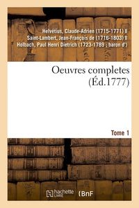 Oeuvres complètes. Tome 1