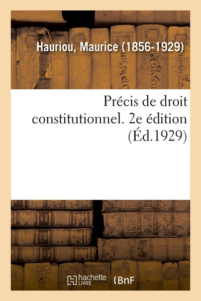 Précis de droit constitutionnel