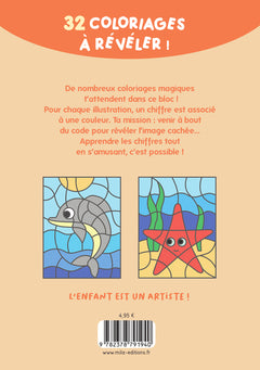 Mon bloc de coloriages magiques - La mer