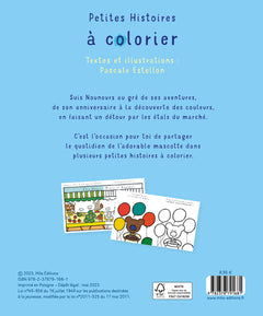 Petites histoires à colorier : les aventures de nounours