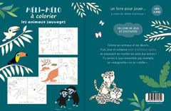 Méli-mélo à colorier : Les animaux sauvages