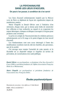 La psychanalyse dans les lieux d'accueil