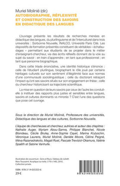 Autobiographie, réflexivité et construction des savoirs en didactique des langues
