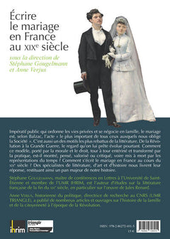 Écrire le mariage au XIXe siècle