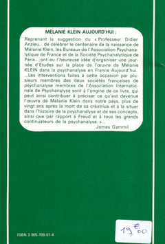 MÉLANIE KLEIN AUJOURD'HUI