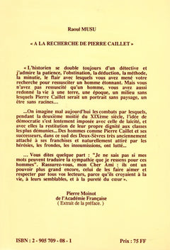A la recherche de Pierre Caillet