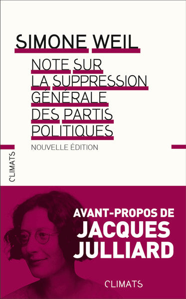 Note sur la suppression des partis politiques