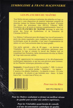 LES PLANCHES DU MAITRE