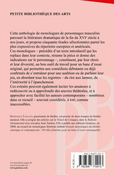 Grands monologues du théâtre classique et contemporain vol. 2