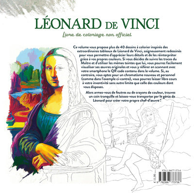 Léonard de Vinci - Livre de coloriage non officiel
