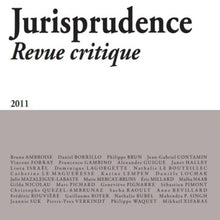 Jurisprudence - Revue critique 2011