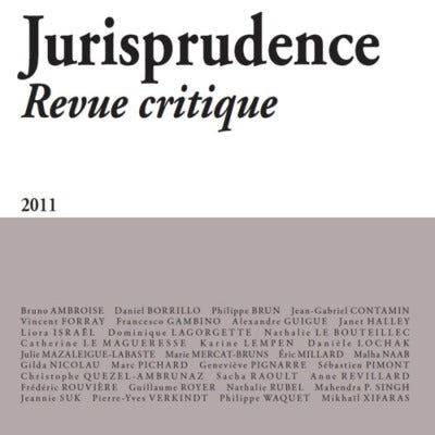 Jurisprudence - Revue critique 2011
