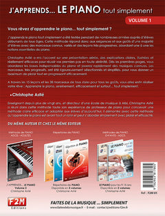 J'apprends le piano tout simplement Vol 1 + CD