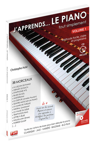 J'apprends le piano tout simplement Vol 1 + CD