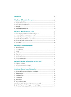 Examen clinique de la main