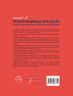 Manuel d'hémodynamique appliquée en Anesthésie  Réanimation et Médecine péri-opératoire