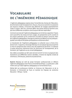 Vocabulaire de l'ingénierie pédagogique