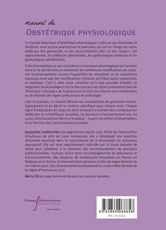 Manuel d'obstétrique physiologique