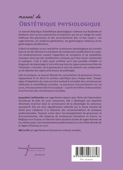 Manuel d'obstétrique physiologique