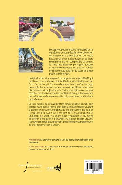 Les espaces publics urbains