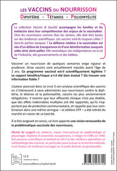 Les vaccins du nourrisson - Diphtérie - Tétanos - Poliomyélite