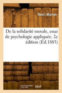 De la solidarité morale
