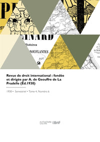 Revue de droit international