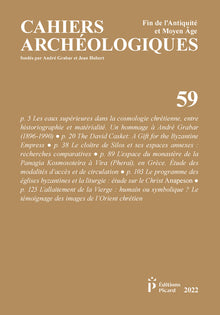 Cahiers archéologiques, fin de l'Antiquité et du Moyen Âge, n° 59
