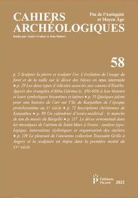 Cahiers archéologiques fin de l'Antiquité et du Moyen Âge N° 58