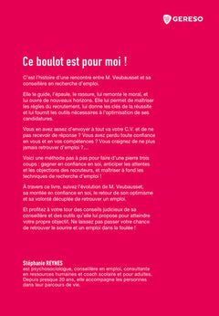 Ce boulot est pour moi