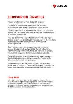 Concevoir une formation
