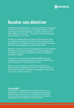 Recadrer sans démotiver