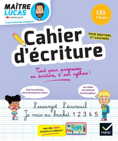 Cahier d'écriture Maître Lucas - CE1