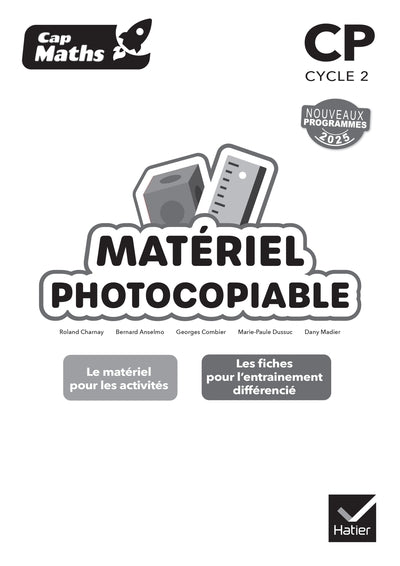 Cap Maths CP - Ed. 2025 - Matériel photocopiable