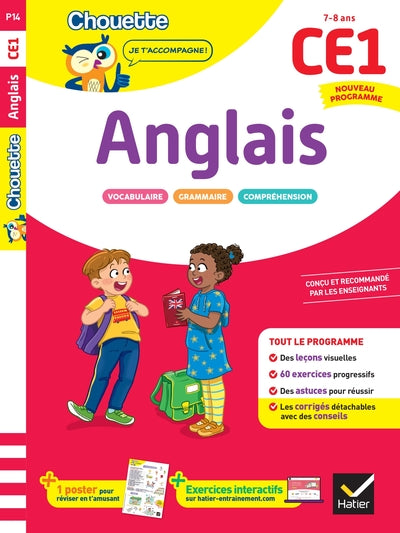 Anglais CE1 - Cahier de soutien nouveau programme