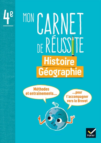 Mon carnet de réussite Histoire-Géographie 4e - Ed. 2025 - Carnet élève