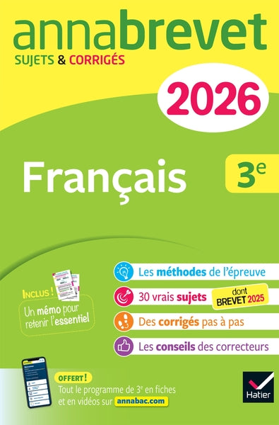Annabrevet Français 3e - Nouveau brevet