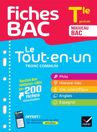 Fiches bac - Le Tout-en-un Tronc commun Tle générale (toutes les matières) - Bac 2026