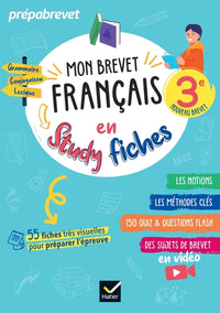 Mon brevet français en studyfiches - 3e - Brevet 2026