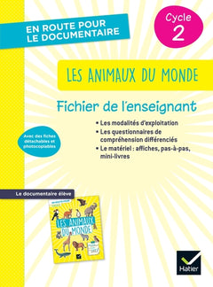 En route pour le documentaire - Cycle 2 - Les animaux du monde - Ed 2026 - Fichier enseignant
