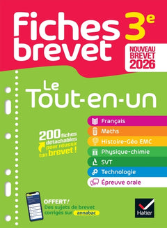 Fiches brevet - Le tout-en-un Brevet 2026