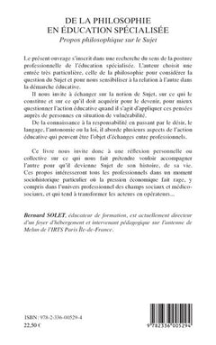 De la philosophie en éducation spécialisée