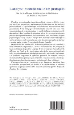 Analyse insitutionnelle des pratiques