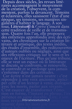 Littérature & Cetera #1