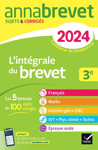Annales du brevet Annabrevet 2024
