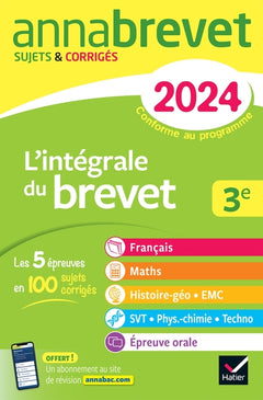Annales du brevet Annabrevet 2024