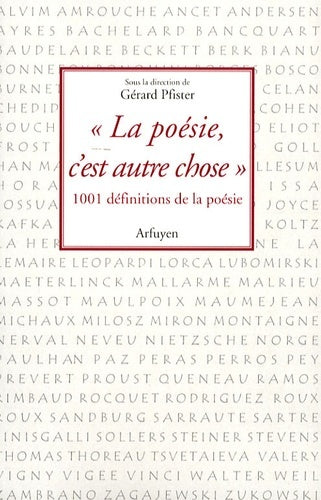 la poésie, c'est autre chose